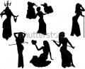 vector-belly-dancing-black-woman-silhouette-dancing-with-various-objects-on-white_100866628.jpg